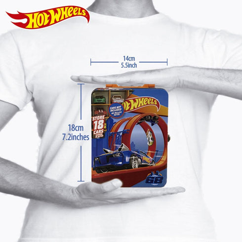 Hot Wheels Tin Car Storage Case - Red